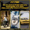 Motorcycle Handlebar Dual USB Charger Cigarette Phone Lighter Socket Waterproof