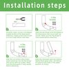 2 Pcs Gutter Extension Hinge, Downspout Extension Flip-Up Hinge, Easy DIY Installation on Any Size Rectangle or Square Downspout (2) (2)