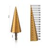 WORKPRO 3PC Step Drill Bit Set 1/4" Hex Shank Metric Titanium Coated Drill Bits