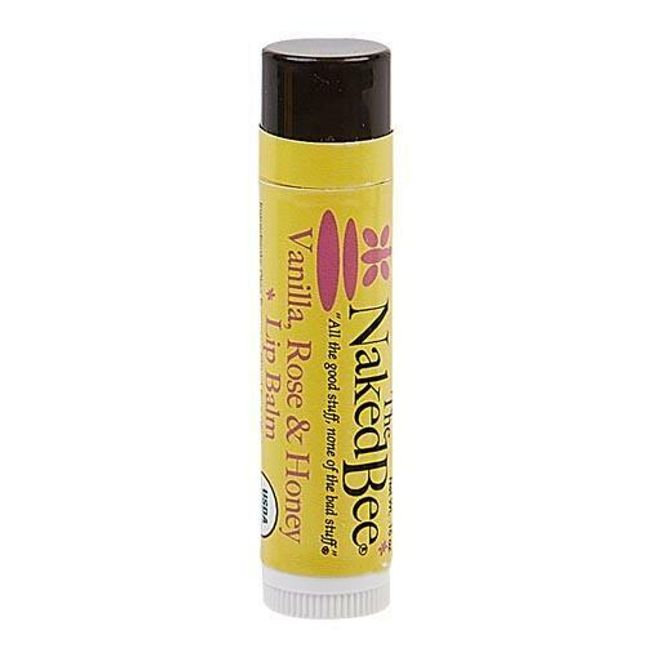 Naked Bee Lip Balm - Vanilla Rose & Honey Set of 6