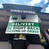 JOEZZY Delivery Driver Car Sign – Picking Up & Dropping Off Orders