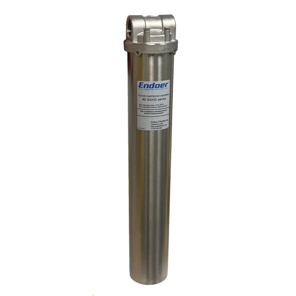 Filter Housing, stainless steel, for 20"L cartridges, Endoer Filtration, 1"NPT