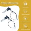 2Pcs Triangular Cap Ball Locking Pins with Button Handle, 304 Stainless Steel Push-Button Quick Release Pin with 24.5cm Rope(10mm-25mm)