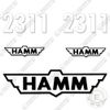 Fits HAMM 2311 Decal Kit Compactor Roller Decals 2311 SD Replacement Stickers