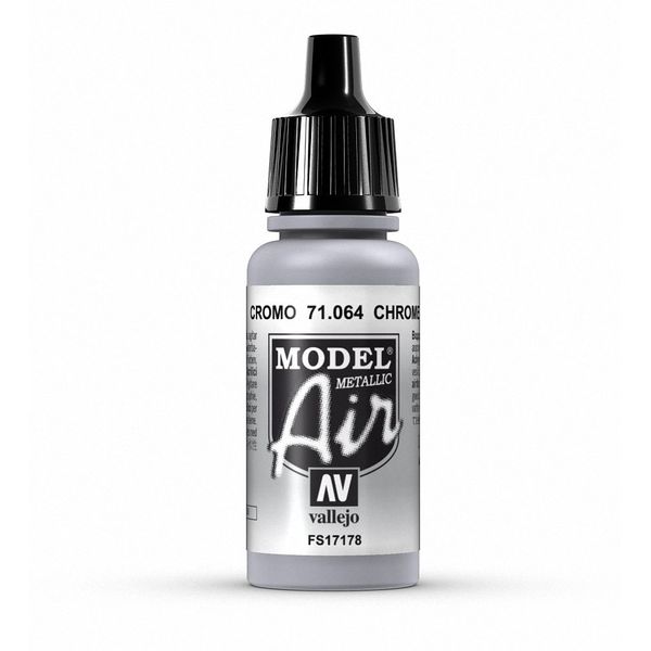 Vallejo Model Air 17 ml Acrylic Paint - Metallic Chrome