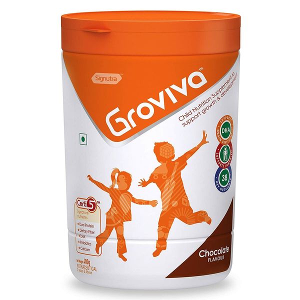 Groviva Child Nutrition Supplement Jar- 400g (Chocolate) FREE DELIVERY