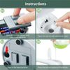 White Touchless Handsfree Automatic Sensor Soap Liquid Dispenser for Bathroom