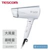 Tescom TD335B-S Hair Dryer, Negative Ion, Foldable, Large Airflow, Lightweight, Light Silver