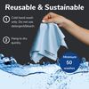 Elite Tech Gear 4-Pack Microfiber Cloth Set - 12"x12" Oversized Washable & Durable Wipes for Glasses, Lenses, Electronics & Screens - Glasses Cleaner Cloth