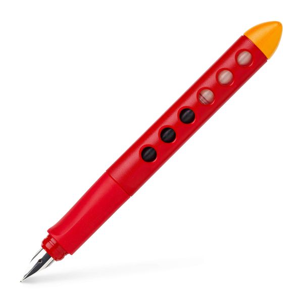 Faber-Castell Scribolino 149852 School Fountain Pen for Right-Handed Users, Red, Pack of 1