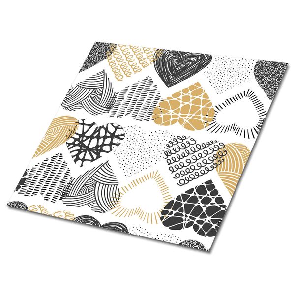 Kitchen Tile Stickers Splashback Backsplash Floor Peel and Stick Hearts