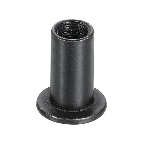sourcing map M6x15mm Hex Socket Head Insert Nut Screw Post Sleeve Nut Black Oxide 10pcs