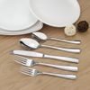 60 Piece Flatware Set Service For 12 Reflective Finish Contemporary Design