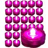 24 Pack PINK Submersible Waterproof Underwater Battery LED Tea Light~Wedding