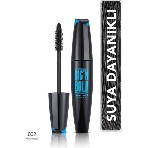 Big N Bold Yoğun Renk ve Hacim Veren Suya Dayanıklı Maskara (002 Waterproof) 8682536040419