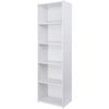 2PCS 5 Tier Bookcase Bookshelf Storage Wall Shelf Organizer Unit Display Stand