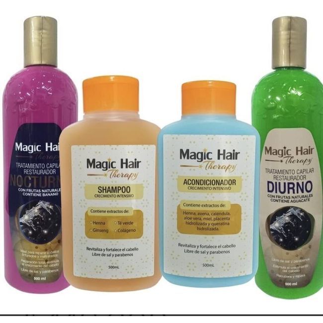 Magic Hair Therapy Sh, Acond, Crecimiento Intensivo Diurno, Nocturno.