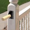 Flip-Up Bamboo Grab Bar 300lb Support Mobility Aid for Doorways