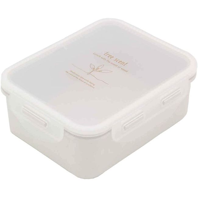 OSK PCL-8 Lunch Box, Food Container, Hinoki Pura, White, 22.9 fl oz (650 ml), Microwave Ok, 4 Point Lock, Storage Container, Made in Japan