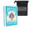 Coloured Bicycle Playing Cards - Classic Rider Back Design- Includes Cipher Card Bag (Turquoise)