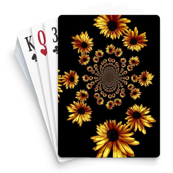 CafePress Sunflower Abstract Standard Size Playing Cards
