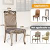 4 Pack Plastic Dining Chair Protectors with Backrests - Waterproof Thickened PVC