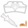 2er Set Krankenpflege (Formen: Krankenpfleger und Spritze)