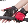 HATACHI SM BH8013 Ground Golf Power Finger Gloves, Red
