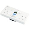 RCD DOUBLE TWIN 2GANG SOCKET 13AMP 30MA TRIP TYPE A RATED LATCHING