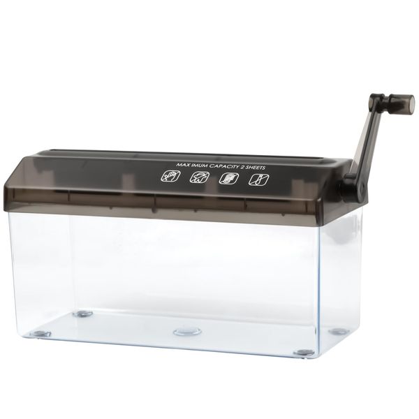 Ehuihuan Aktenvernichter Hand, Schredder Aktenvernichter Mini, Aktenvernichter Klein Manuell, Papierschredder Handkurbel, Hand Paper Shredder, A4 Papierzerkleinerer für Büro Schule Zuhause