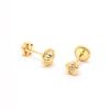 18ct Yellow Gold Daisy flower newborn Earrings