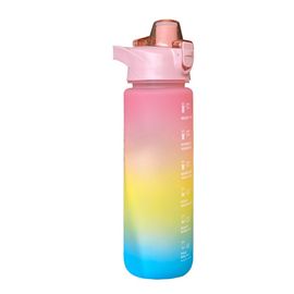 Geometry Pastel Rainbow Water Bottles Stainless Steel Vacuum Sports  Gradient Bottle for Travel Gym Camping Outdoor