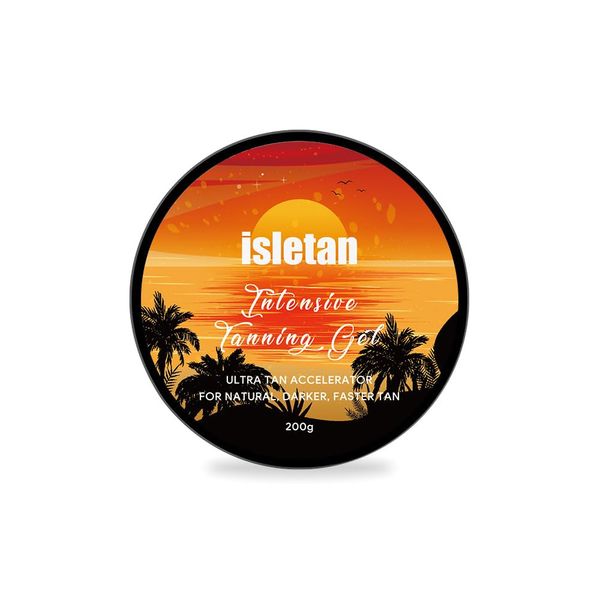 isletan intensive tanning gel pineapple, tanning gel for outdoor sun & tanning bed