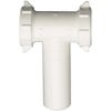KEENEY 1-1/2 In. White Polypropylene Center Outlet Tee