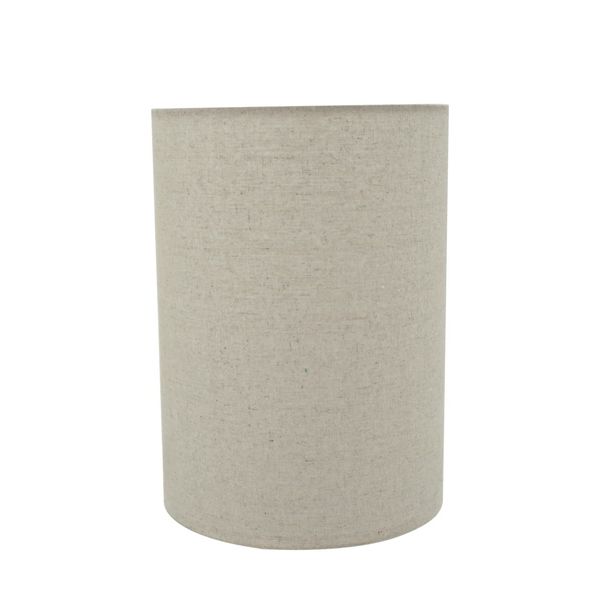 Aspen Creative 31260A Transitional Drum (Cylinder) Shaped Spider Construction Lamp Shade in Light Grey 8" wide (8" x 8" x 11")