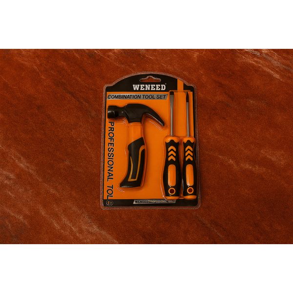 3-Piece Tool Set | Hammer & Screwdrivers | Home DIY Repair Kit