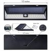 86 LED Solar Power Motion Sensor Wall Light Outdoor Yard Garden Lamp White