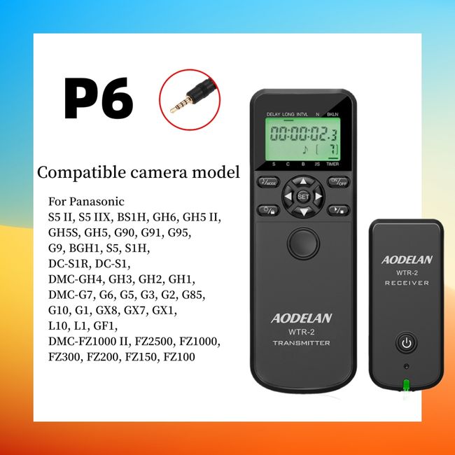 AODELAN Camera Wireless Shutter Release Timer Remote Control for Nikon Z6, Z7, D