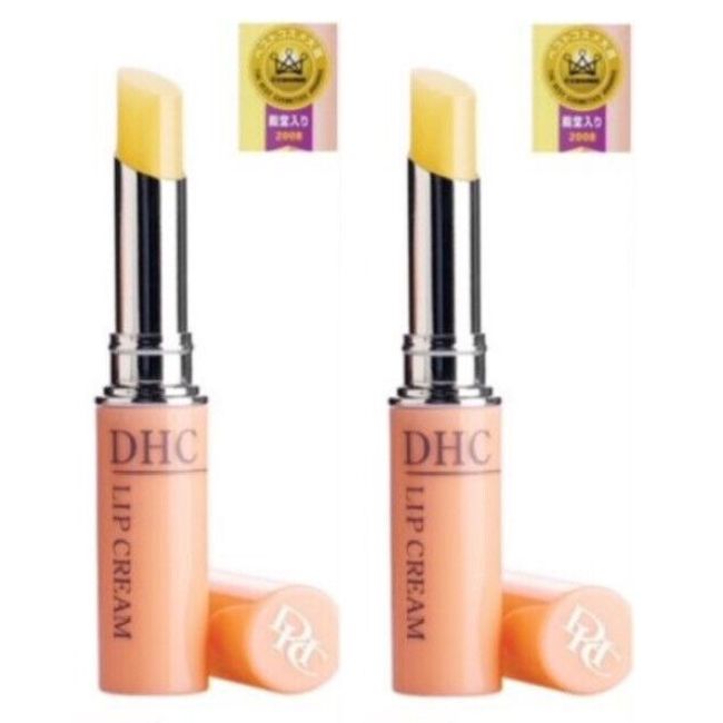 2 x DHC moisture Lip Cream Olive Oil Aloe Vitamin E Lip Balm Lipstick JAPAN 1.5g