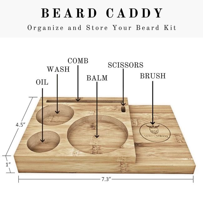 Beard Caddy Organizer for Grooming Products - Men's Bathroom