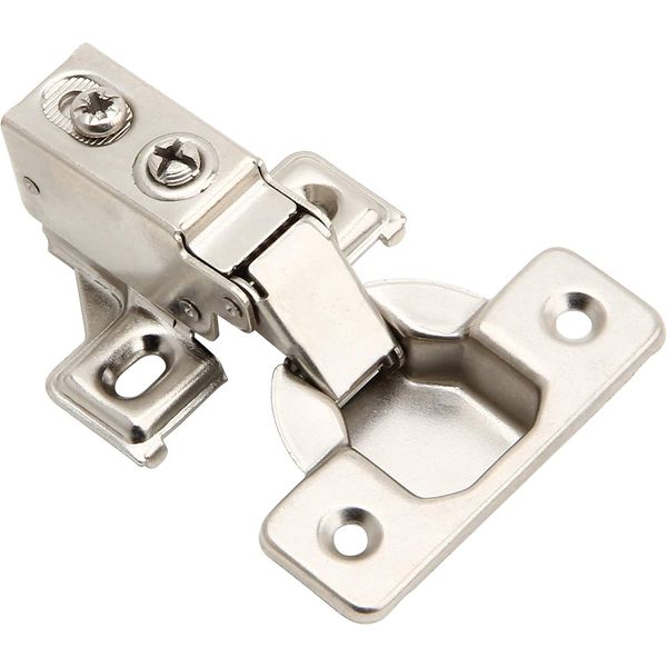 2 Pack - Face Frame Quiet Soft Close Cabinet Door Hinges, 1/2 Inch Overlay, with Built-in Metal Dampers, Strong Heavy Duty Steel for Kitchen Bathroom