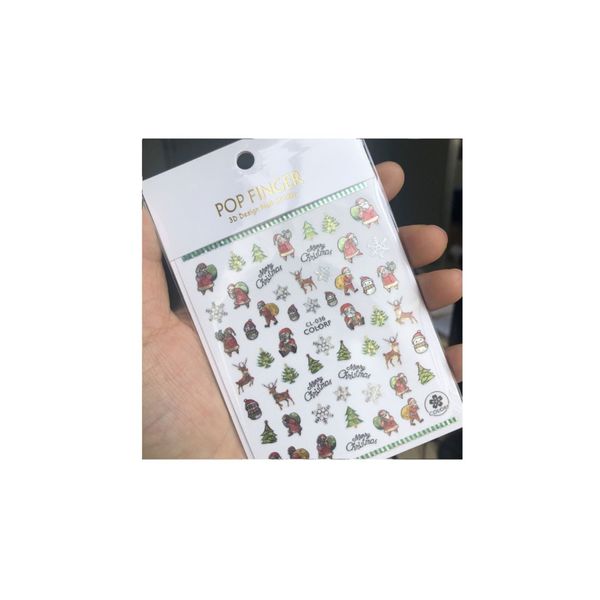 Tırnak Yılbaşı Sticker Tırnak Süsleme Nail Art CL036