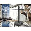 Viking Revolution Black Safety Razor Stand - Razor Holder and Shaving Brush Stand to Prolong the Life of Your Razor - Weighted Bottom for Extra Stability