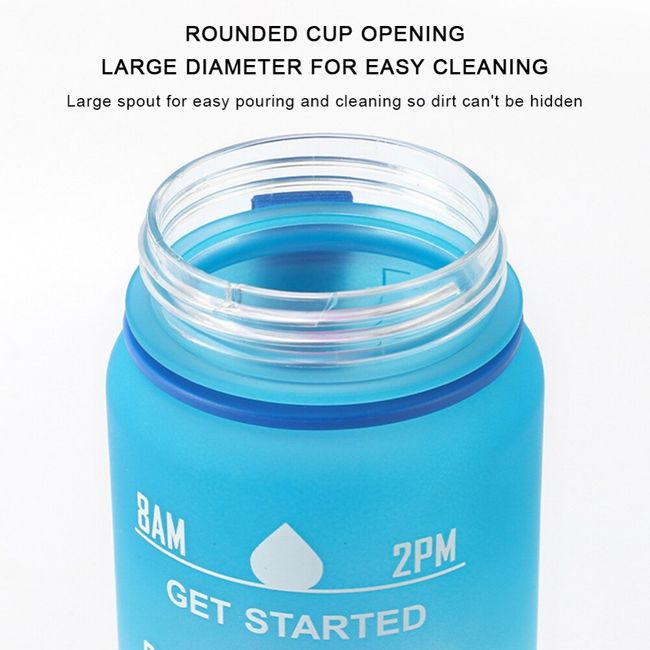 1l Large Capacity Motivational Water Bottle - 1l Portable Large