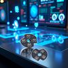 2Pcs Transparent D-Pad Button Metal Dome Conductive Film Sticker for Xbox One Controller Replacement
