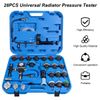 28 PCS Radiator Pressure Tester Vacuum-Type Cooling System Refill Kit