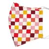 Washable! Japanese pattern, 3D cloth mask, modern checkered (made) for adults (medium size)