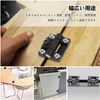 Flat Torque Hinges Stop Hinges [Set of 2] Adjustable Torque Positioning Hinges Mini Plastic Black