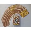 USPC Bicycle Giraffe Deck - Brown Yellow White Skin Back Design