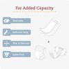 Topliner Disposable Booster Pads, Super (15" X 4.25") Flow-Through Design with A